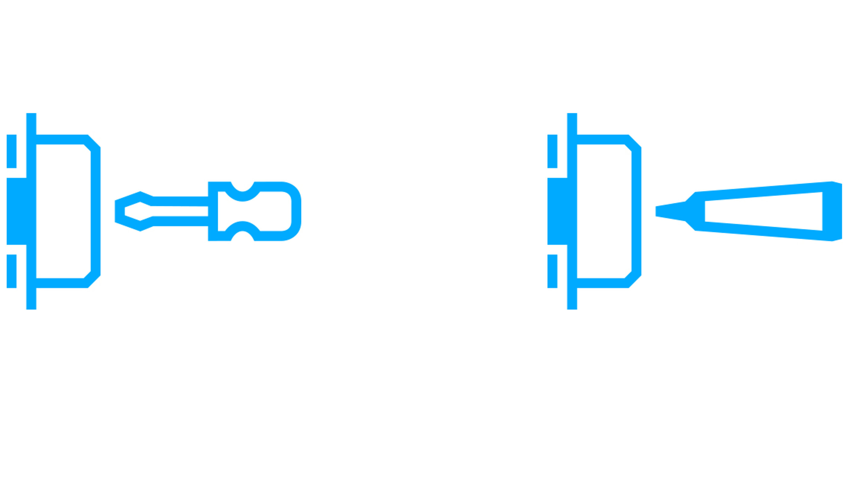 Beispiele aus dem eigens für die Marke PRÄMETA Präzisionsmetall entwickelten Icon-Set, die eingängig vermitteln, ob das Scharnier durch Verschrauben oder Verkleben befestigt wird. Technische Icons der Marke PRÄMETA Präzisionsmetall, die kennzeichnen, dass das Scharnier durch Verschrauben oder Verkleben befestigt wird.