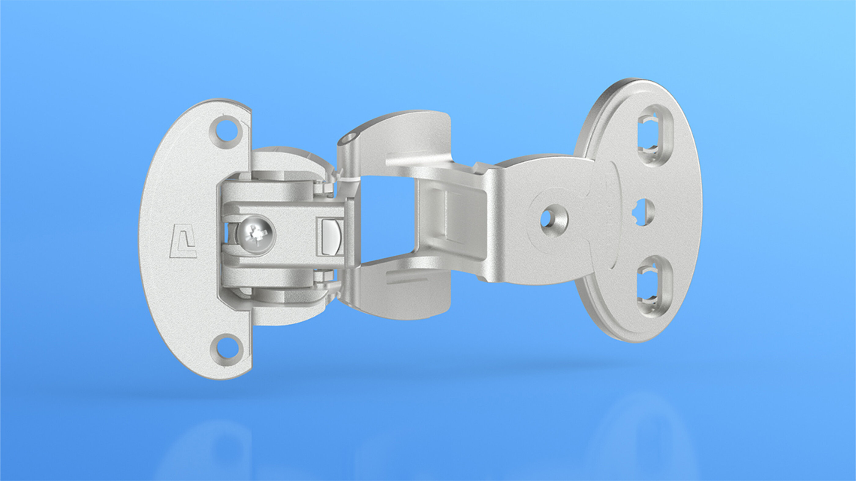 Das Produktbild im neuen, hochwertigen PRÄMETA-Marken-Look zeigt ein Scharnier der Serie 2000 für Möbel aus Holz und Metall. Produkt Bild in einem eigentypischen Look der Marke PRÄMETA Präzisionsmetall zeigt ein Scharnier der Serie 2000 für Möbel aus Holz und Metall.