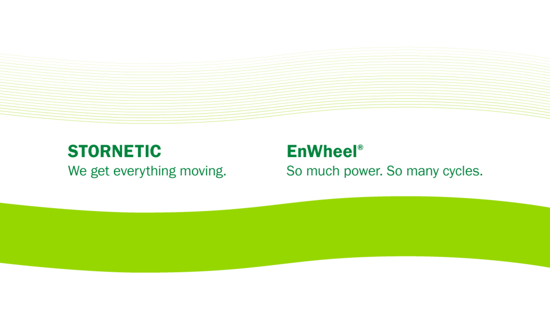 Ein Bestandteil des Corporate Design ist das Gestaltungselement einer  "Welle", das den elektrischen Fluss symbolisiert und als weiße Aussparung, grüne Farbfläche oder in feinen grünen Linien abgebildet werden kann.